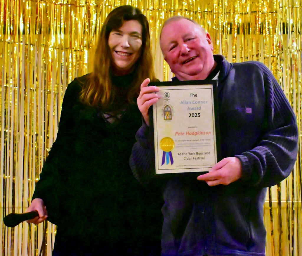 Allan Conner Award 2025 join winner Pete Hodgkinson