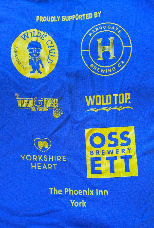 T-shirt showing 2025 Sponsors